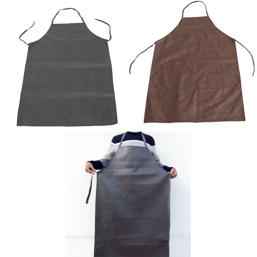 Apron Dapur Kulit PU Unisex Ta - Leather Work Vest ulasan dan harga